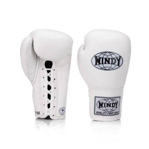 BGL Lace-Up Boxing Gloves - White - Windy Fight Gear B.V.