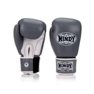 BGVHU Classic Microfiber Boxing Glove - Grey - Windy Fight Gear B.V.