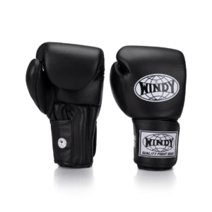 BGP Proline Leather Boxing Gloves - Black - Windy Fight Gear B.V.