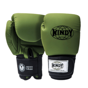 Classic Synthetic Leather Boxing Glove - Khaki - Windy Fight Gear