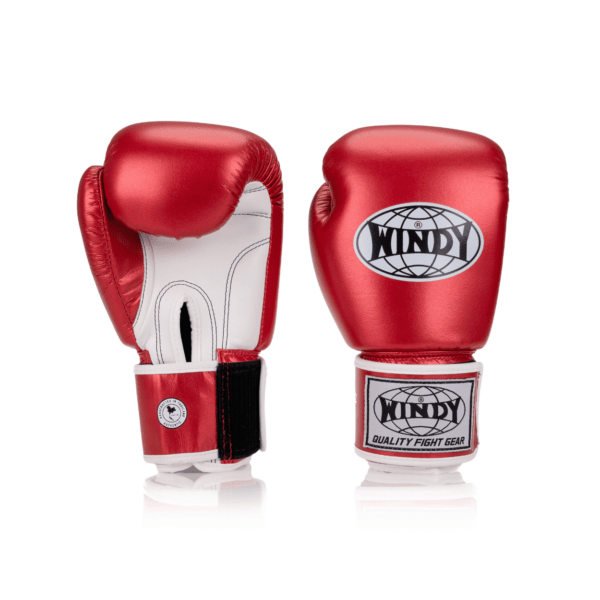 BGVHU Classic microfibre boxing glove - Red - Windy Fight Gear B.V.