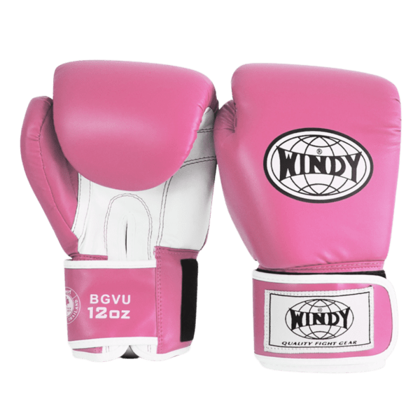 Classic Synthetic Leather Boxing Gloves - Pink - Windy Fight Gear
