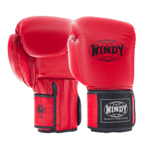 Proline Leather Boxing Gloves - Red - Windy Fight Gear