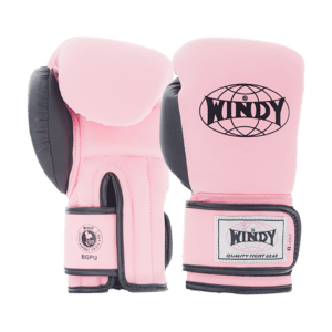 Proline Synthetic Leather Boxing Gloves - Pink Black - Windy Fight Gear