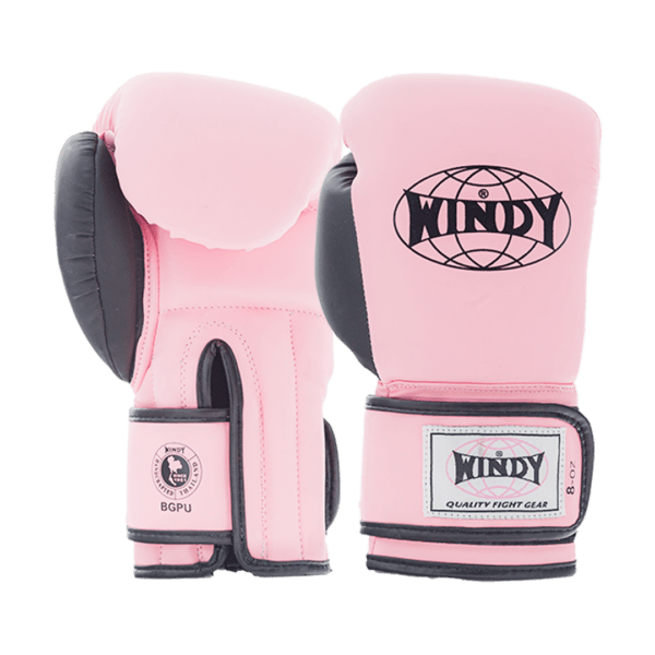 Proline Synthetic Leather Boxing Gloves - Pink Black - Windy Fight Gear