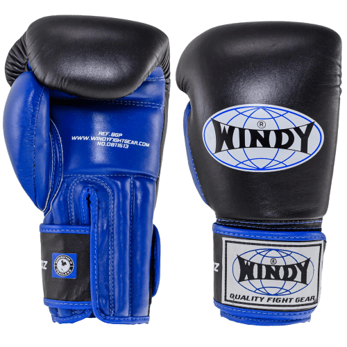 Synthetic Proline Boxing Gloves - Blue/Black - Windy Fight Gear