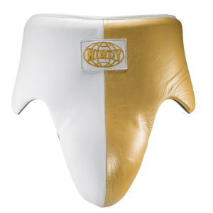 White & Gold Groin Guard - Pro boxing series - Windy Fight Gear
