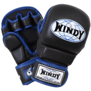 Windy MMA Hybrid Gloves - Blue Black - Windy Fight Gear