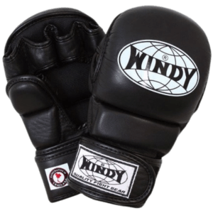 Windy MMA Hybrid Gloves - Black - Windy Fight Gear