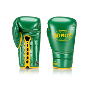 BGE Elite Series Lace-up Boxing Glove - Green/Yellow - Windy Fight Gear B.V.