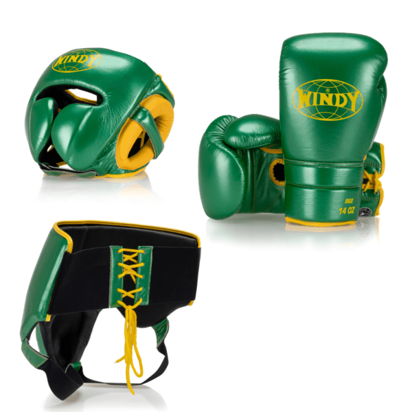 Elite Boxing Set - Green/Yellow - Windy Fight Gear B.V.