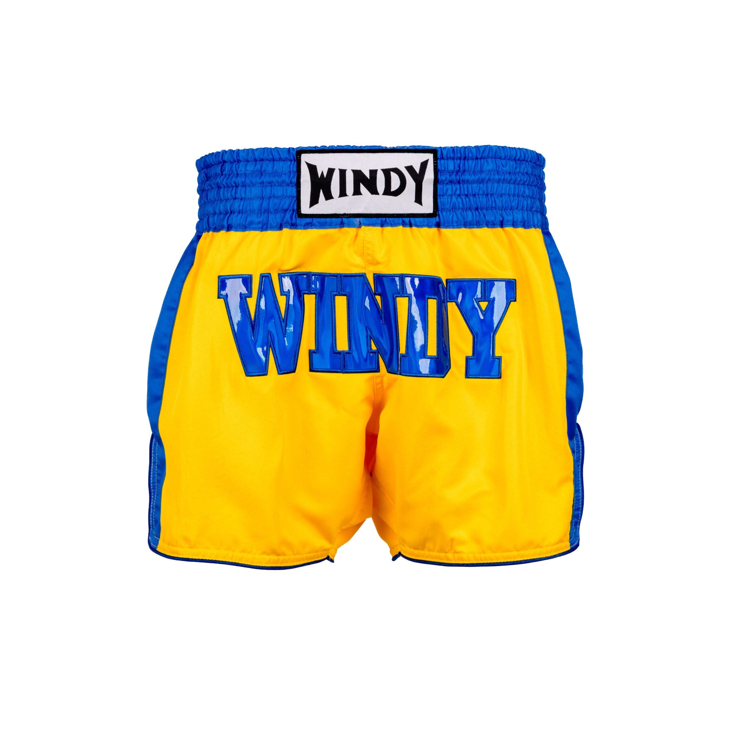 Muay Thai Shorts - Retro Holo - Yellow Sapphire - Windy Fight Gear B.V.