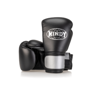 Elite Series Velcro Boxing Glove - Black/Silver - Windy Fight Gear B.V.