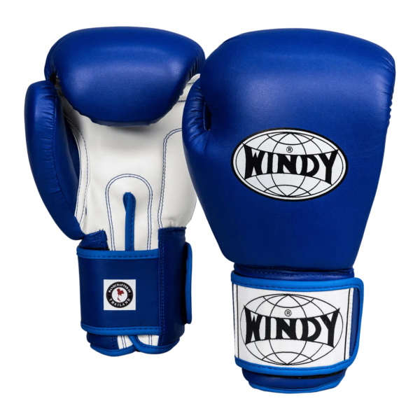 Classic Synthetic Leather Boxing Gloves - Blue