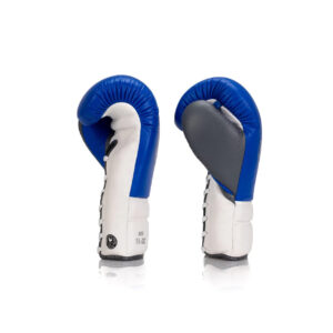 Elite Series Lace-up Boxing Glove - Blue/Grey/White