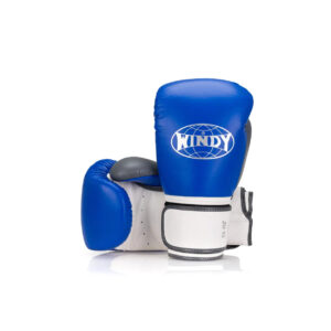 Elite Series Velcro Boxing Glove - Blue/Grey/White