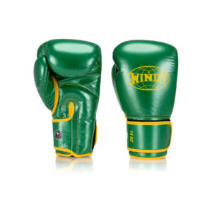 Elite Series Velcro Boxing Glove - Green/Yellow