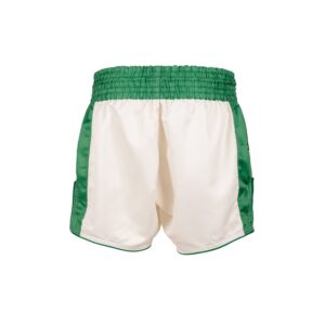 Muay Thai Shorts - Retro 2.0 - Ivory/ Green