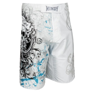 Windy White Skull MMA Shorts