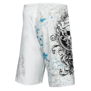 Windy White Skull MMA Shorts