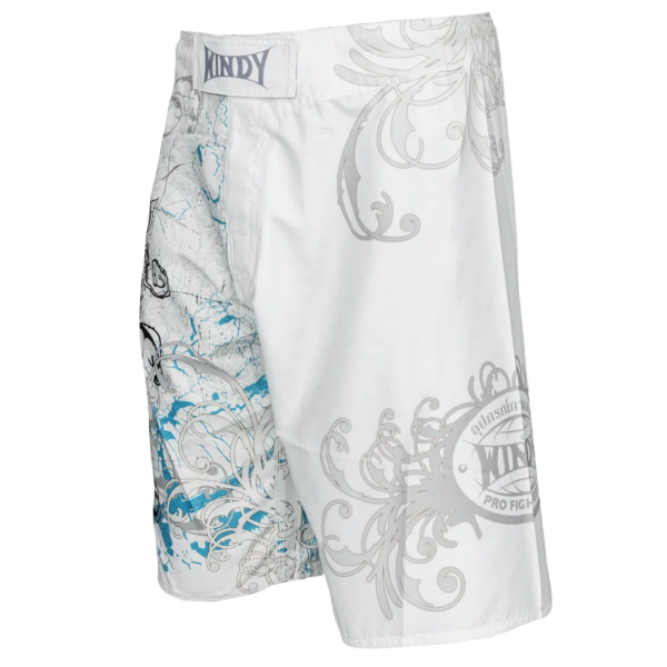 Windy White Skull MMA Shorts